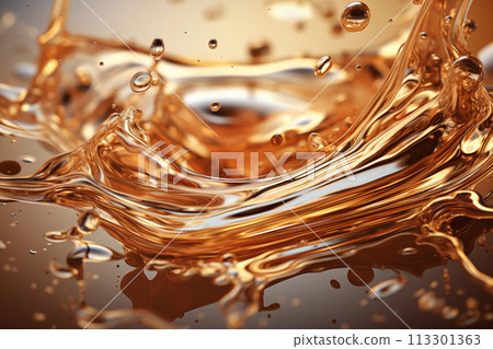 Abstract gold liquid metal Abstract gold liquid metal 113301363