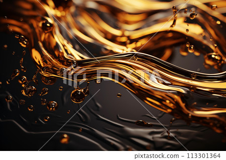 Abstract gold liquid metal Abstract gold liquid metal 113301364