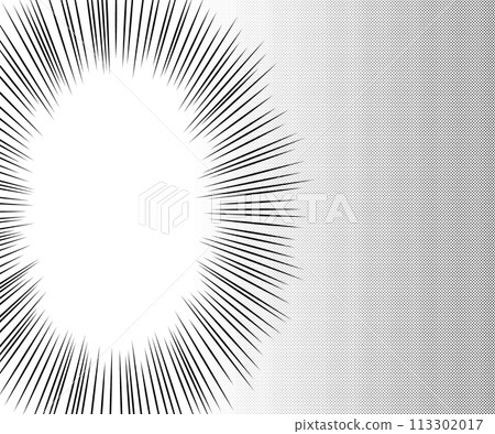 Black and white cartoon illustration frame with jagged heart speech bubble 113302017