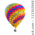 colorful hot air balloon 113302668