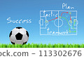 plan of soccer manager at soccer field 113302676