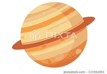 Jupiter planet space illustration, Jupiter planet vector 113302891