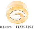 Roll cake  113303393