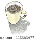 [Food illustration] Hot coffee 113303977