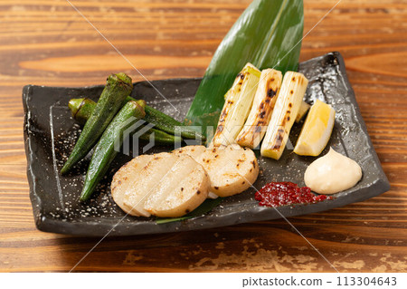 烤蔬菜拼盤 烤蔬菜拼盤 113304643