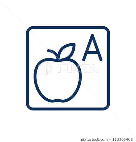 alphabet, icon, vector 113305468