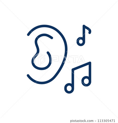 music, icon, vector 113305471