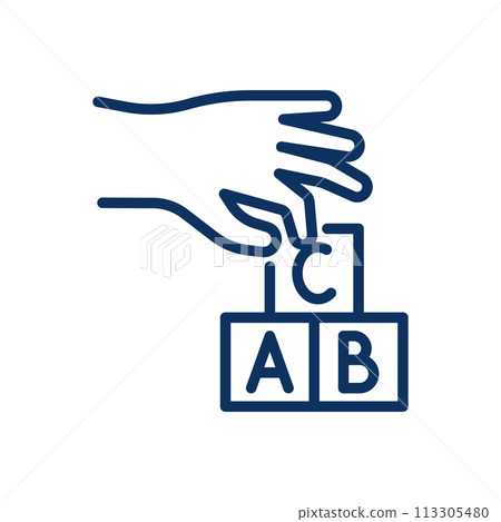 icon, vector, alphabet 113305480