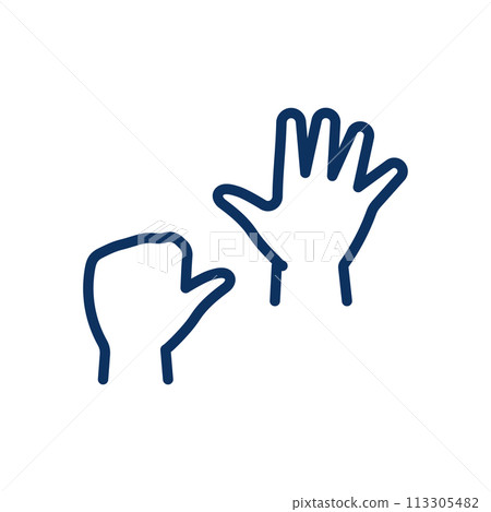 icon, vector, hands 113305482