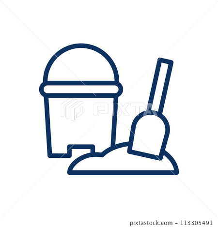 icon, shovel, vector 113305491