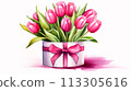 gift, box, watercolor 113305616