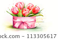 gift, box, watercolor 113305617