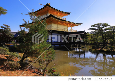 Pagoda waiting for the sunrise 113305697