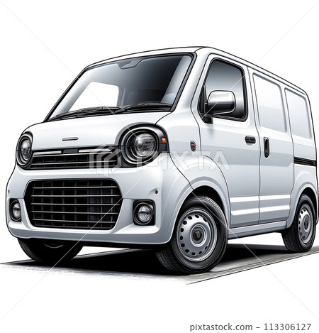 Illustration of a light van 113306127