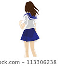 Girls high school student 113306238