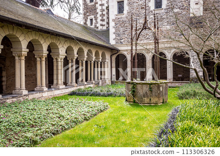 cloister of Saint-John medieval hospita, Angers, france 113306326