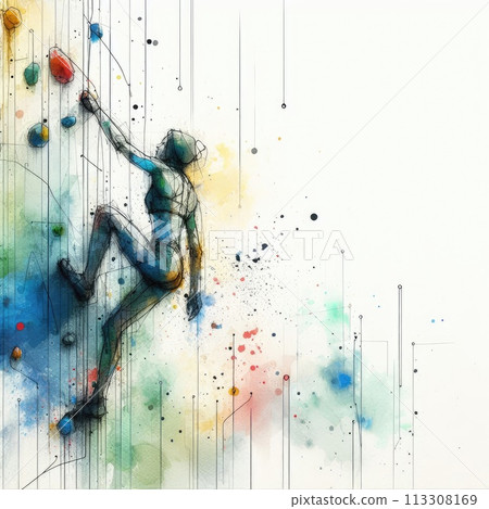 sport climbing in Generative AI. 113308169