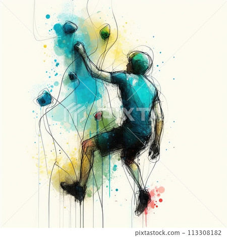 sport climbing in Generative AI. 113308182