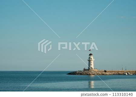 Lighthouse on a pier Lighthouse on a pier 113310140