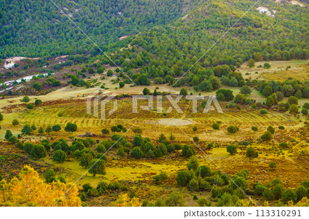 Sad Hill Cemetery, round graveyard, Burgos Spain 113310291