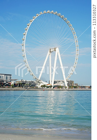 One of the most largest ferrris wheel in the world - Ain Dubai in United Arab Emirates. Travel destinations and attractions One of the most largest ferrris wheel in the world - Ain Dubai in United Arab Emirates. Travel destinations and attractions 113310327