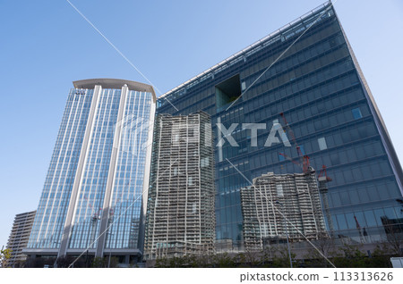 東京豐洲週邊摩天大樓的風景 東京豐洲週邊摩天大樓的風景 113313626