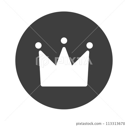 simple black crown icon simple black crown icon 113313678