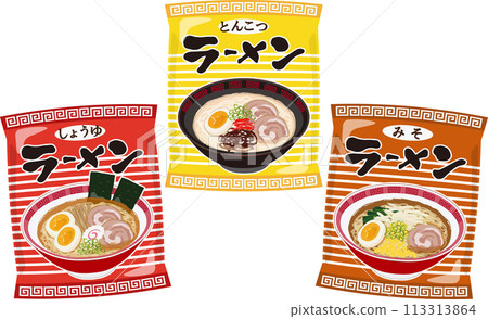 Bag ramen set 113313864