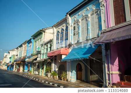 Beautiful cityscape of Phuket Old Town Beautiful cityscape of Phuket Old Town 113314080