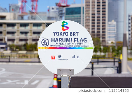 東京BRT/晴海五丁目總站（HARUMI FLAG）巴士站牌版 113314563