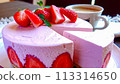 Strawberry cheesecake 113314650