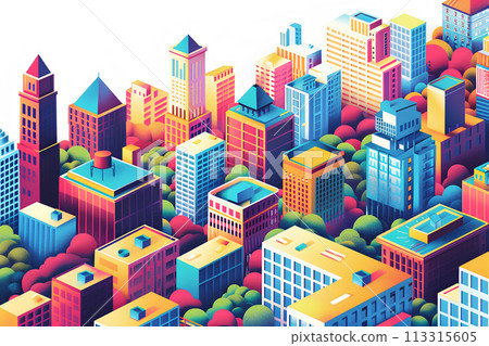 多彩的城市景觀圖-10 多彩的城市景觀圖-10 113315605