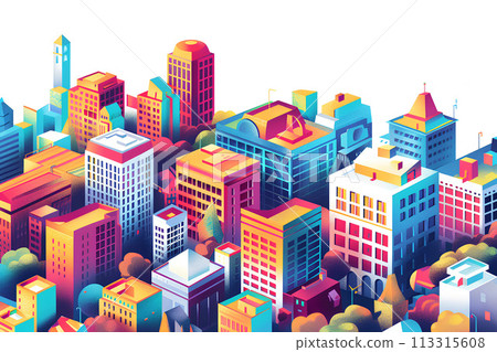 多彩的城市景觀圖-10 多彩的城市景觀圖-10 113315608