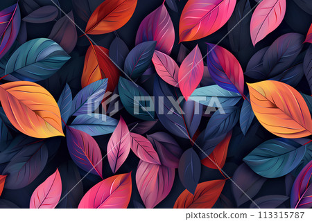 多彩的室內植物紋理 多彩的室內植物紋理 113315787