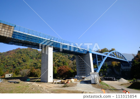 笠倉掛田大橋預計 2024 年通車，目前正在興建中 113315854