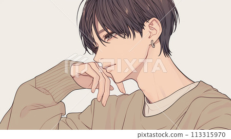 一個性感的男人的插圖 一個性感的男人的插圖 113315970