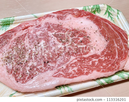 Stock photo: Beef loin for steak (Misaki beef) 113316201