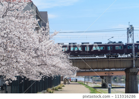 Hankyu Imazu Line Rail Bridge Hankyu Imazu Line Rail Bridge 113316286