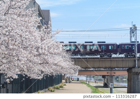 Hankyu Imazu Line Rail Bridge Hankyu Imazu Line Rail Bridge 113316287