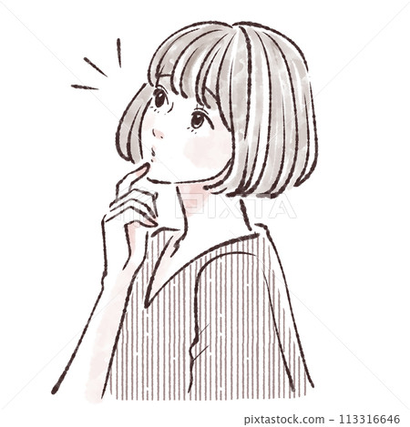 婦女和女孩插畫素材 113316646
