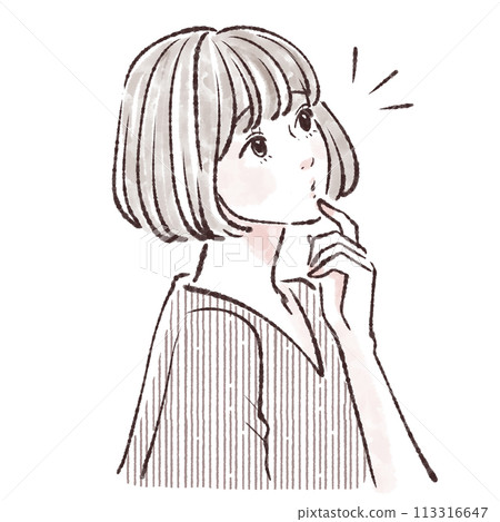 婦女和女孩插畫素材 113316647