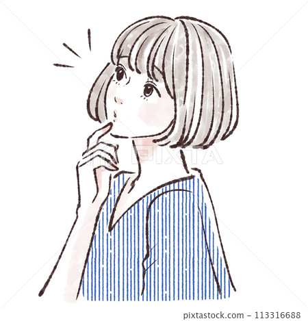 婦女和女孩插畫素材 113316688