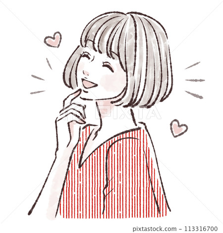 婦女和女孩插畫素材 113316700
