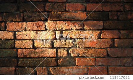 A real dark brick wall background A real dark brick wall background 113317031