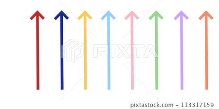 Colorful Arrow Line Up Arrow Line Top Arrow Arrow Element Design Set Collection 113317159