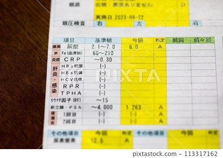 Health check result 113317162