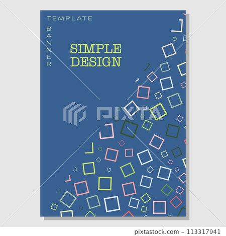 The composition of geometric shapes. Layout for creative ideas for the design of title pages, covers, books, brochures, leaflets, posters, booklets. Layout of the interior and decoration ideas 113317941