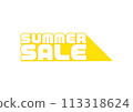 Summer sale advertising material 113318624