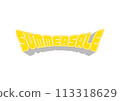 Summer sale advertising material 113318629
