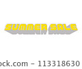 Summer sale advertising material 113318630